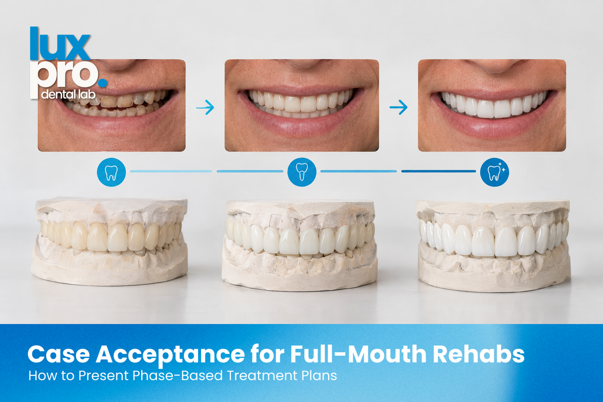 Case Acceptance for Full-Mouth Rehabs: How to Present Phase-Based Treatment Plans